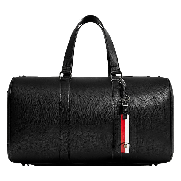 Genuine Leather Black Duffle Bag